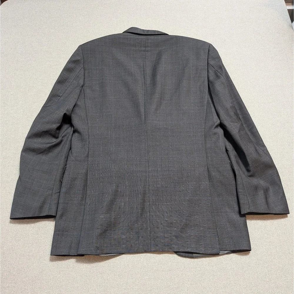 Peter Millar Men's Blazer 40R Gray Check Wool Crown Jacket Union Canada Made